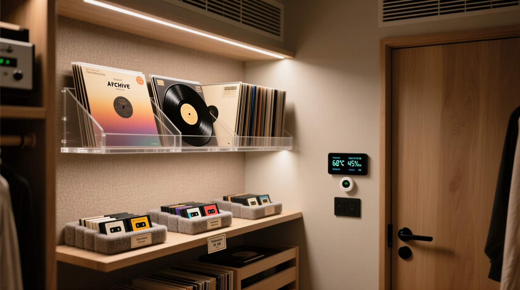 closet organization tips for vinyl retro games