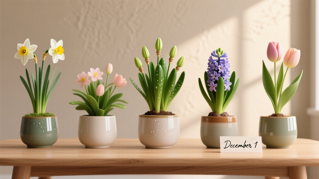 When to Plant Indoor Bulbs for Christmas (2026)