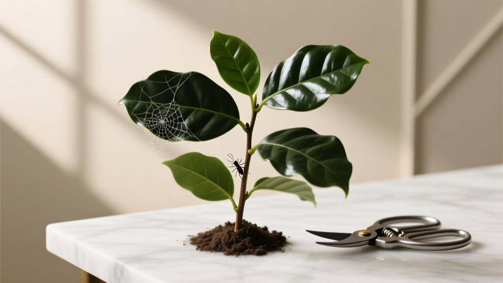 Indoor Coffee Plant Pruning for Pest Control