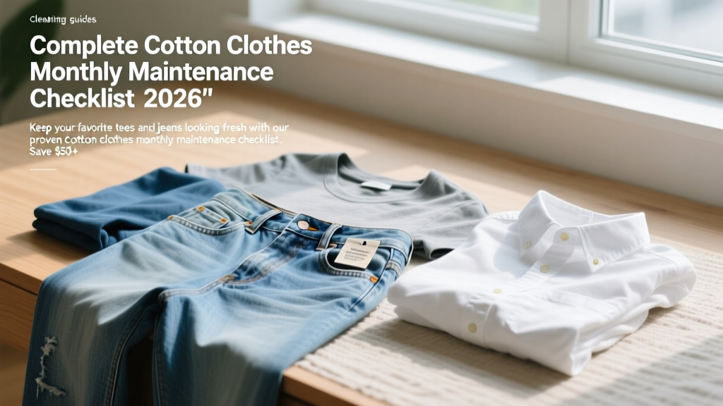 Complete Cotton Clothes Monthly Maintenance Checklist 2026