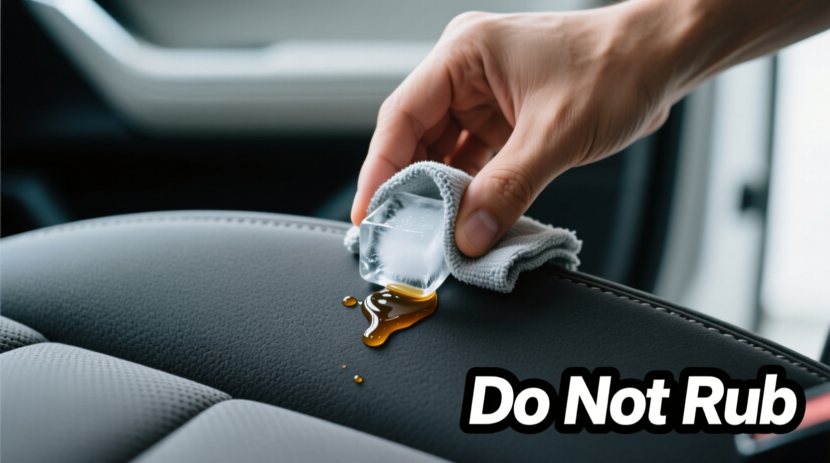 how to remove gum from car upholstery without staining the fabric
