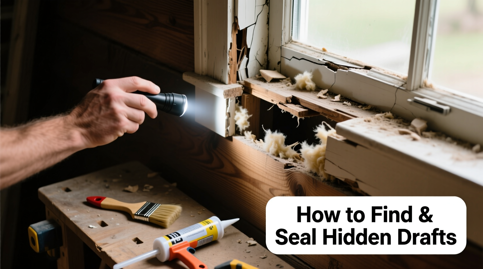 how to find hidden drafts in windows and seal them yourself