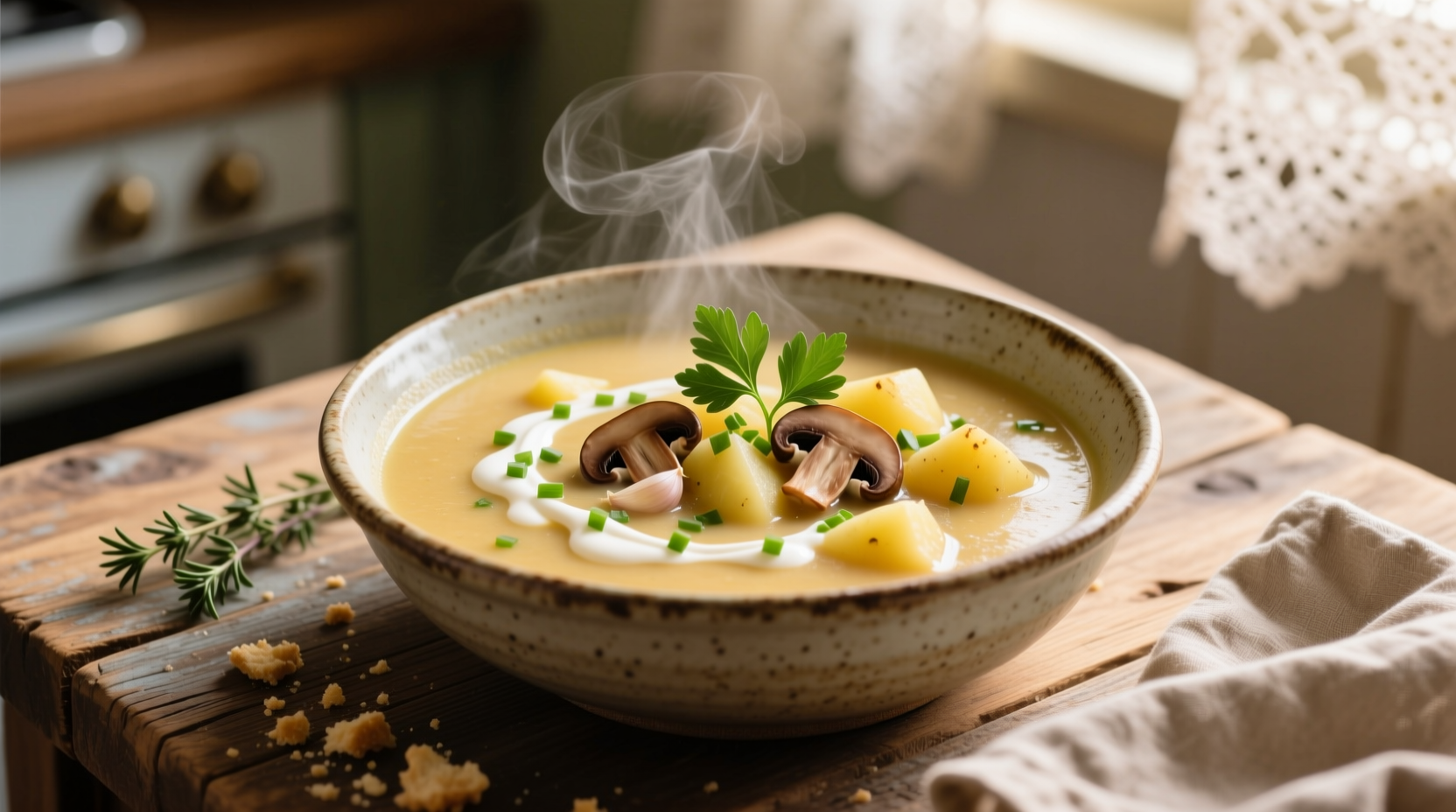 Perfect Mushroom and Potato Soup Recipe & Tips
