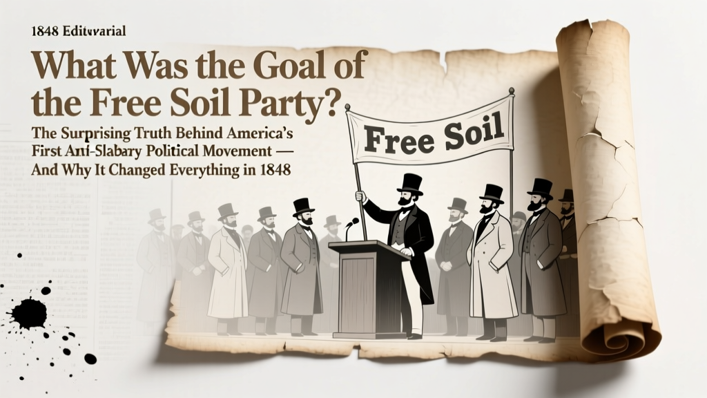 Free Soil Party Goal: Contain Slavery’s Expansion
