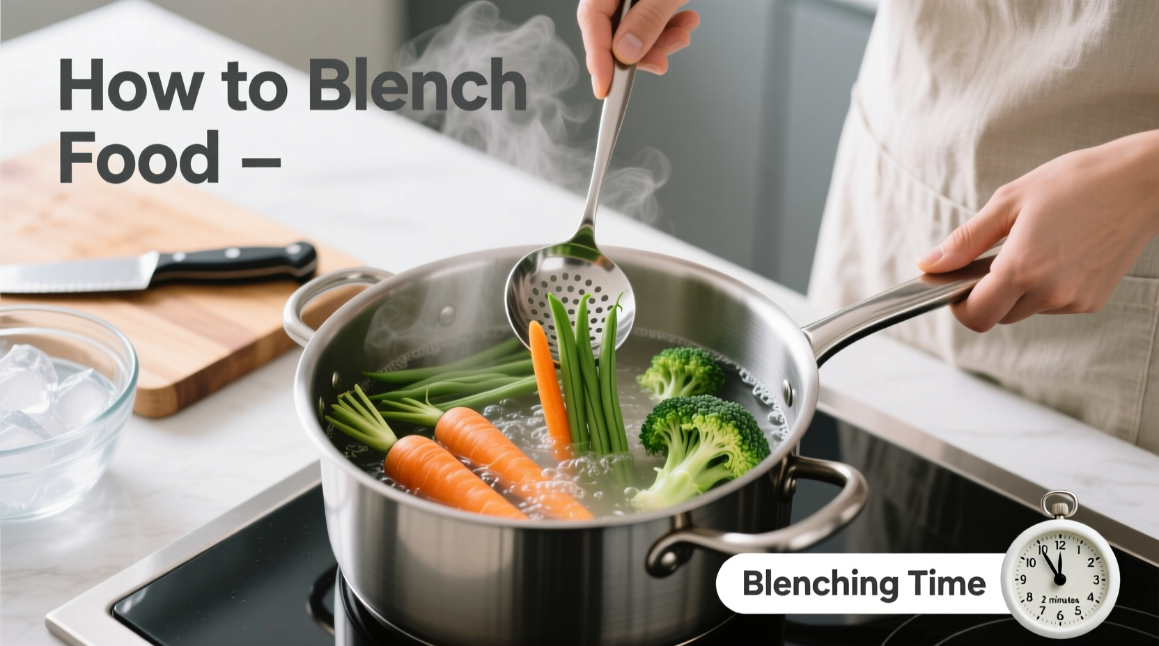 how to blanch food