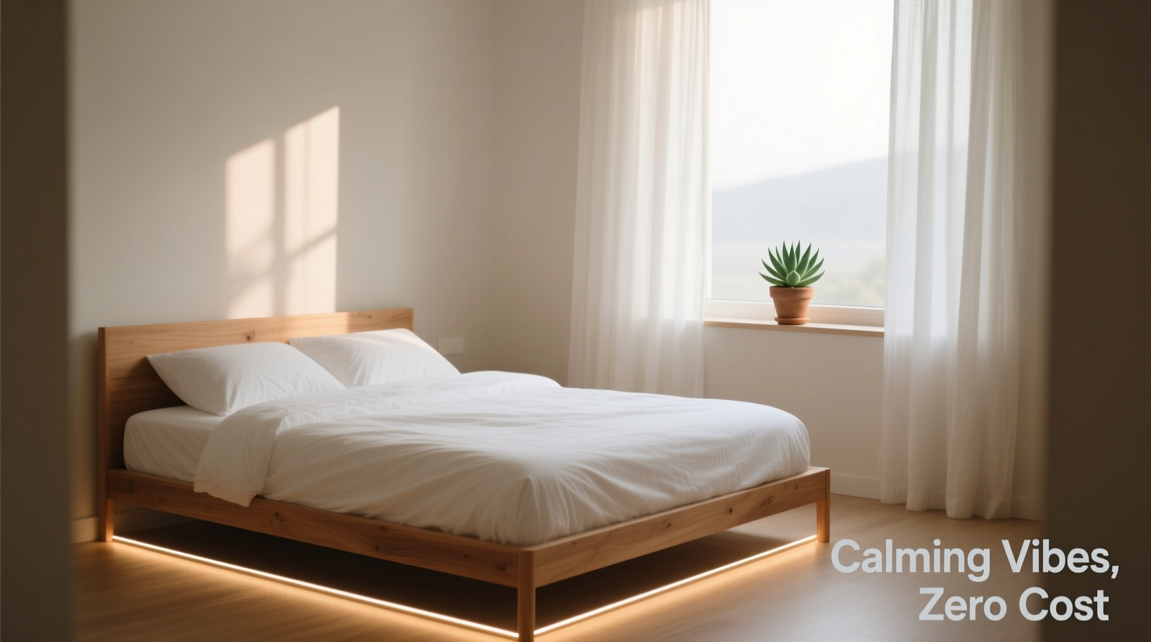 how to create a calming bedroom vibe without spending a dime
