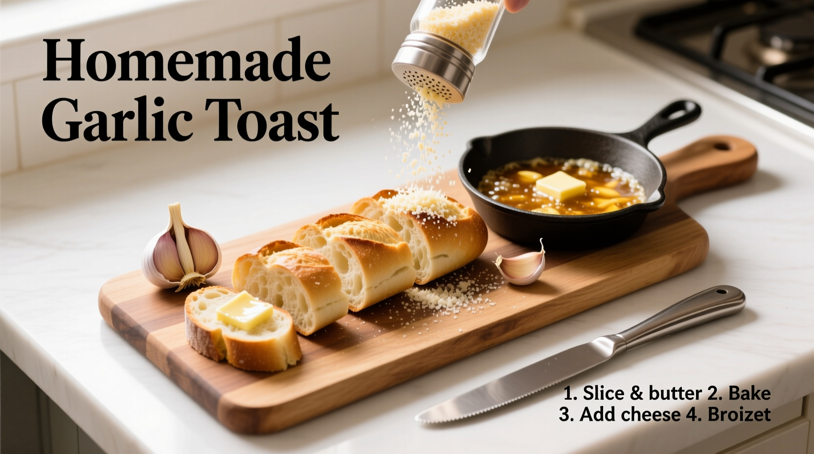 How to Make Perfect Homemade Garlic Toast in 10 Minutes