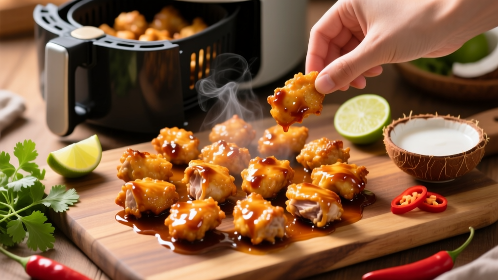 Crispy Thai Chicken Bites in Air Fryer