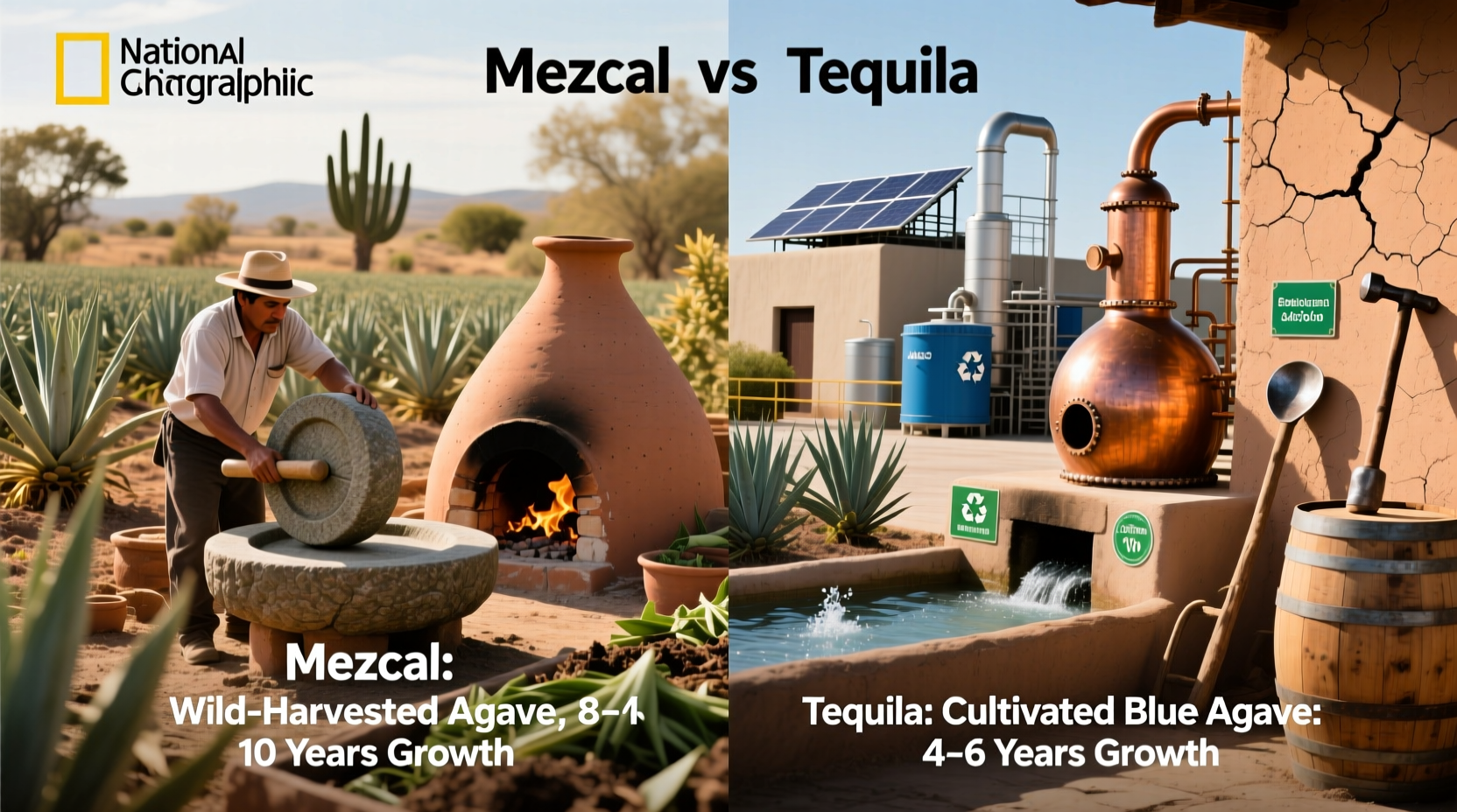 mezcal vs tequila sustainability practices in distillation