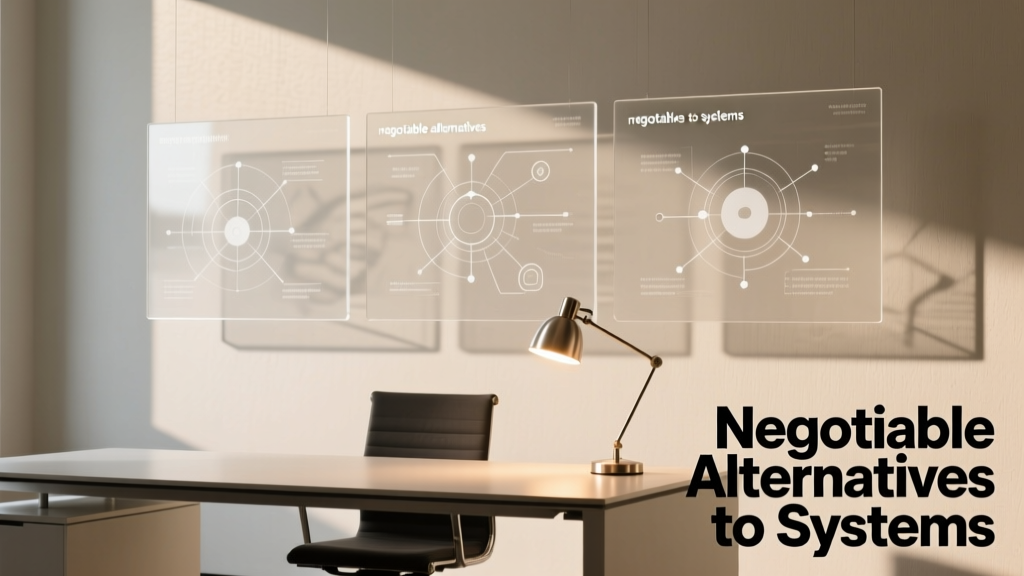 Negotiable Alternatives to Systems