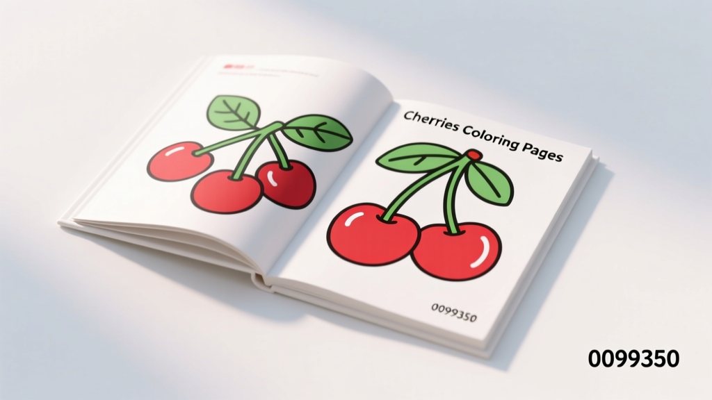 Cherries Coloring Pages_0099350: Safety-First Creative Engagement for Children Ages 2–8