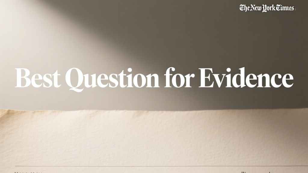 The Best Question for Evidence: How One Simple Inquiry Transforms Budget Decisions