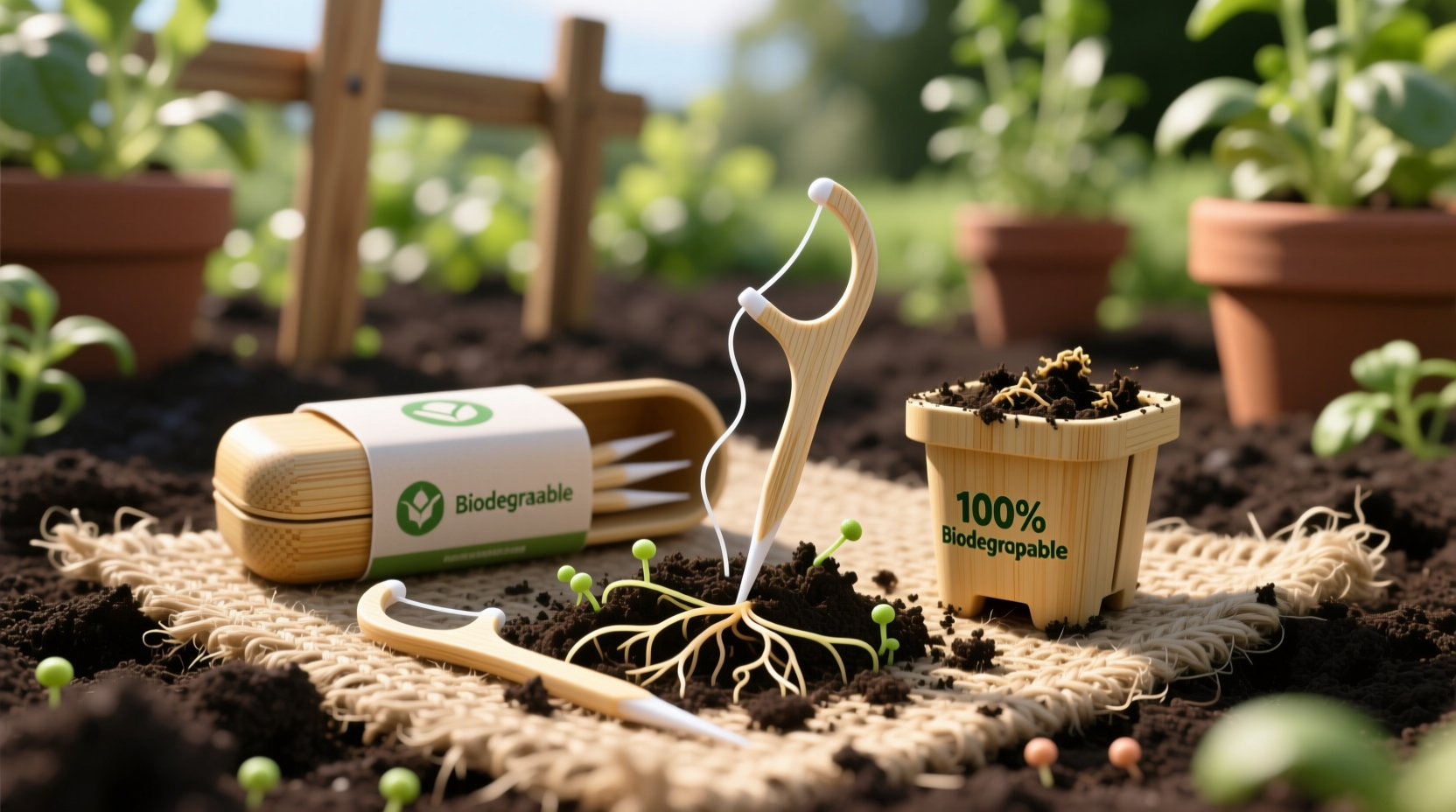 compostable dental floss picks vs silk floss