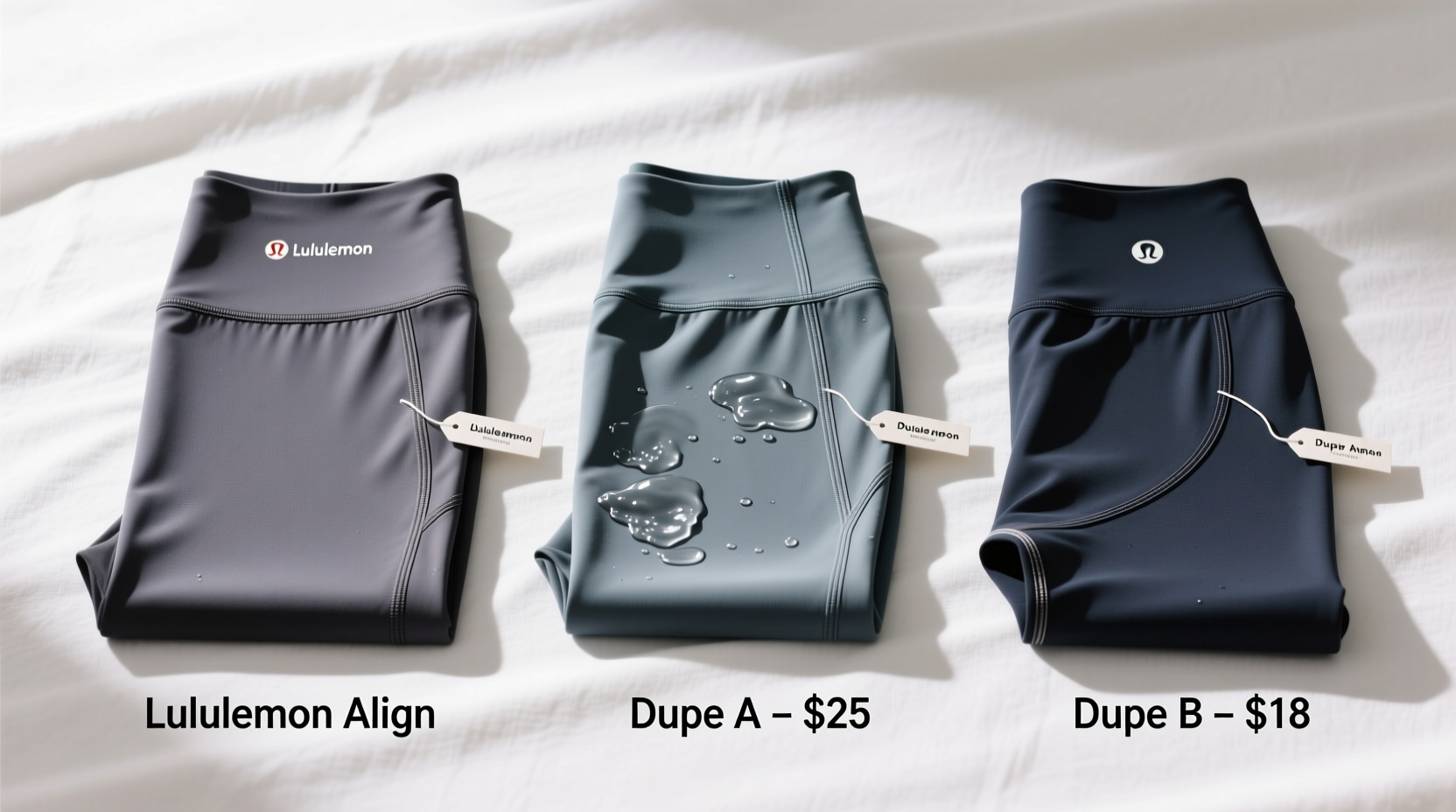 lululemon align vs dupes can you actually tell the difference after a wash