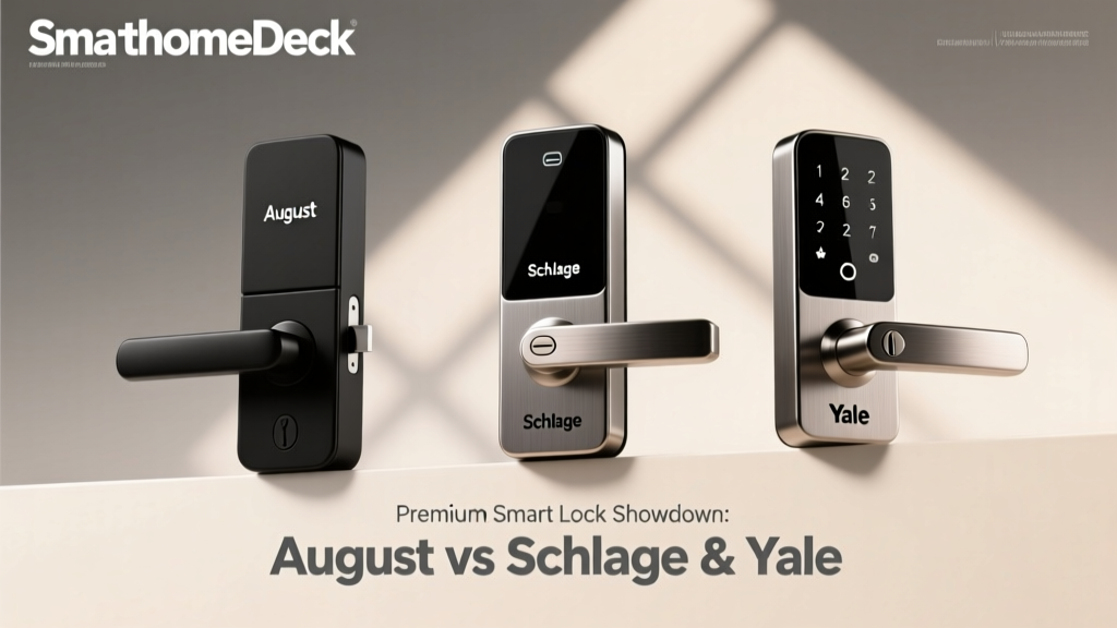 Premium Smart Lock Showdown: August vs Schlage vs Yale