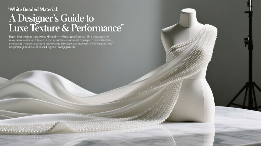 White Beaded Material: A Designer’s Guide to Luxe Texture & Performance