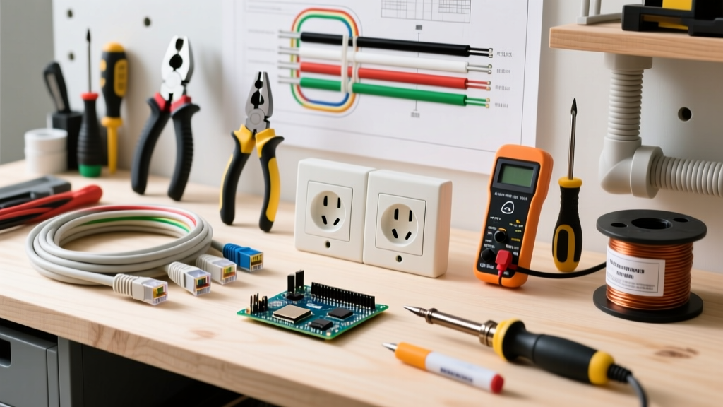 Ethernet and Electrical Outlet Wiring: Essential Tools & Materials