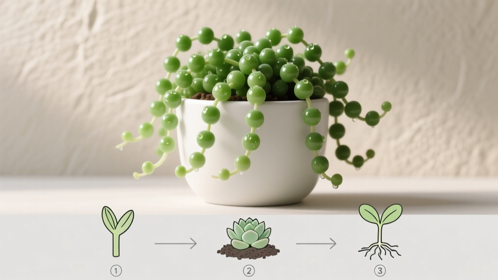 String of Pearls Propagation: 3-Step Method (2026)