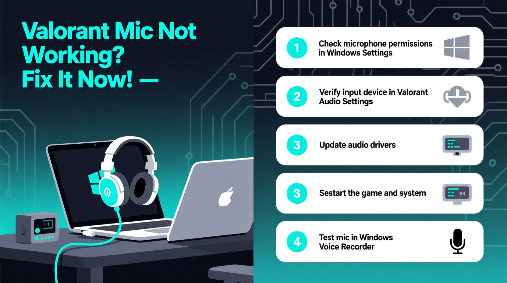 why is valorant voice chat not working fixes for microphone issues