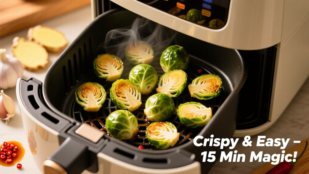 Asian Brussels Sprouts Air Fryer Recipe (Crispy & Easy!)