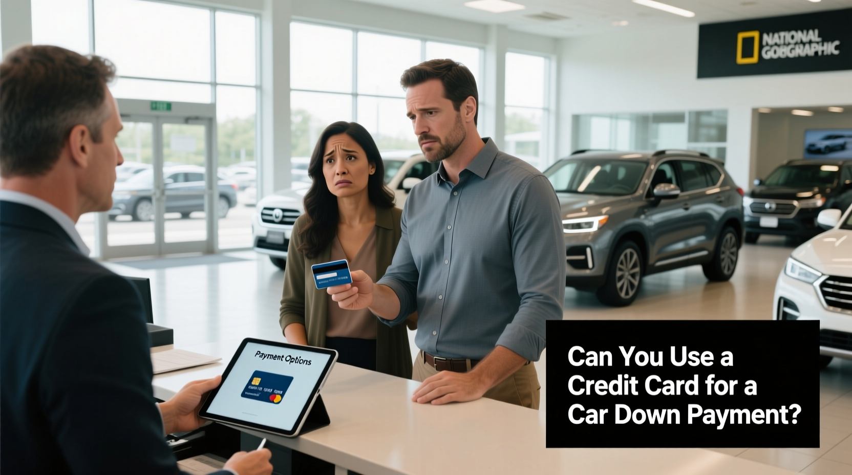 can you use credit card for car down payment
