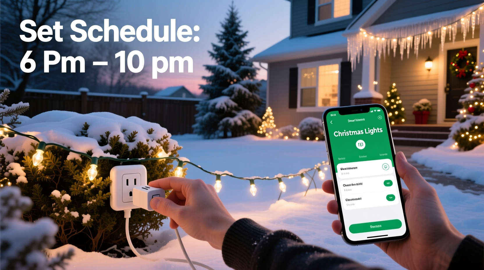 how to use smart plugs to automate your christmas light display