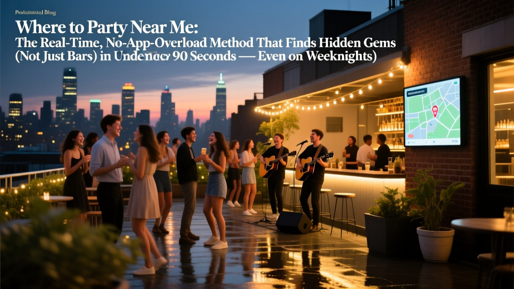 Where to Party Near Me: The 4-Step Local Discovery System