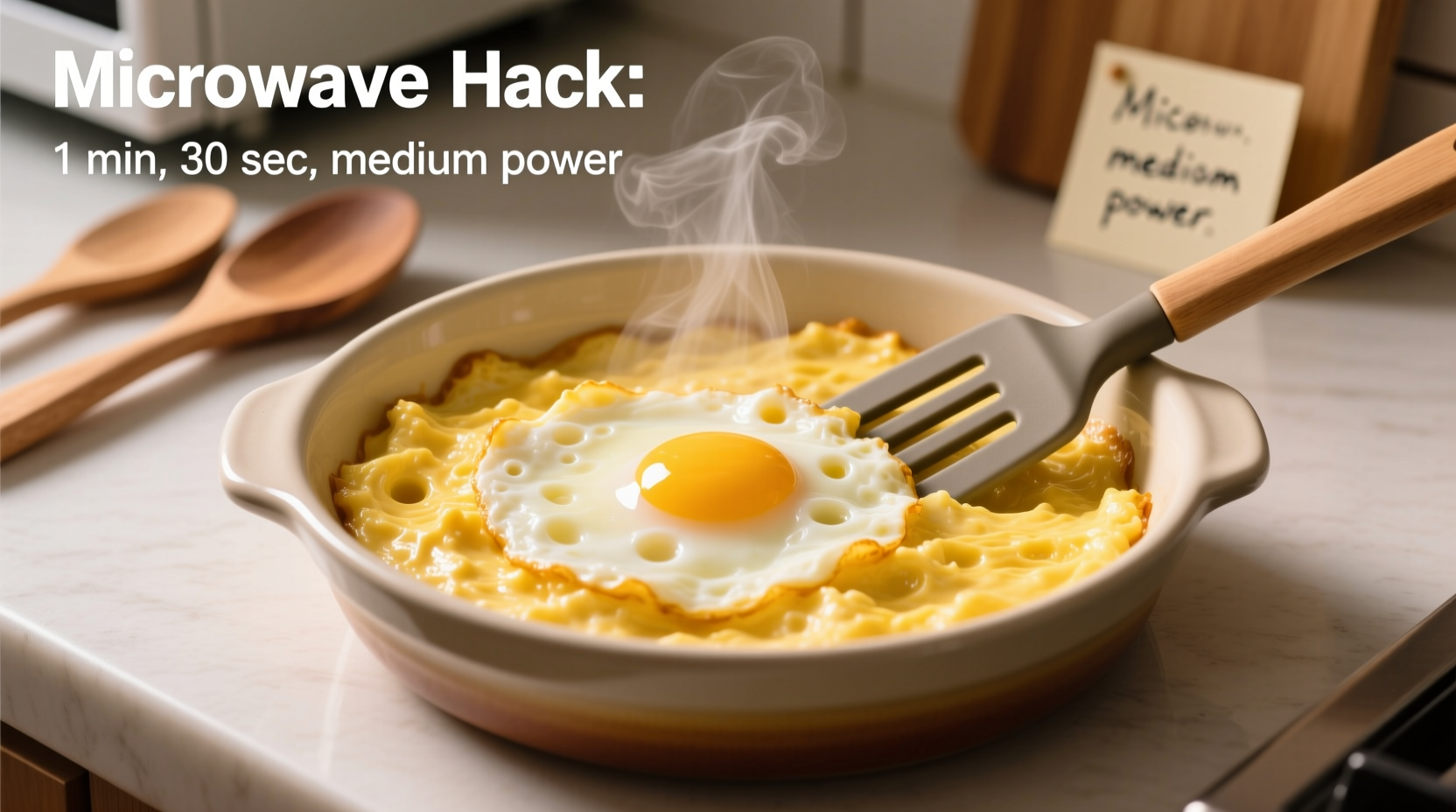 how to cook perfect scrambled eggs using only a microwave hack
