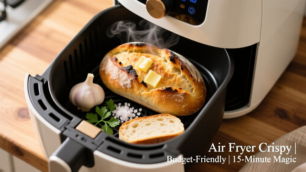 Crispy Sourdough Garlic Bread in Air Fryer