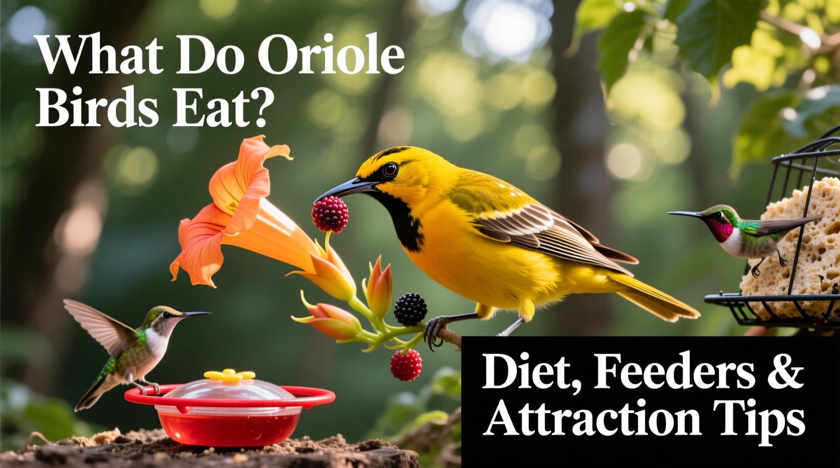 What Do Oriole Birds Eat? Diet, Feeders & Attraction Tips