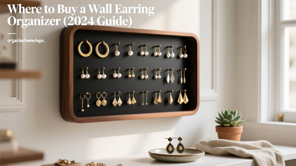Where to Buy a Wall Earring Organizer (2024 Guide)