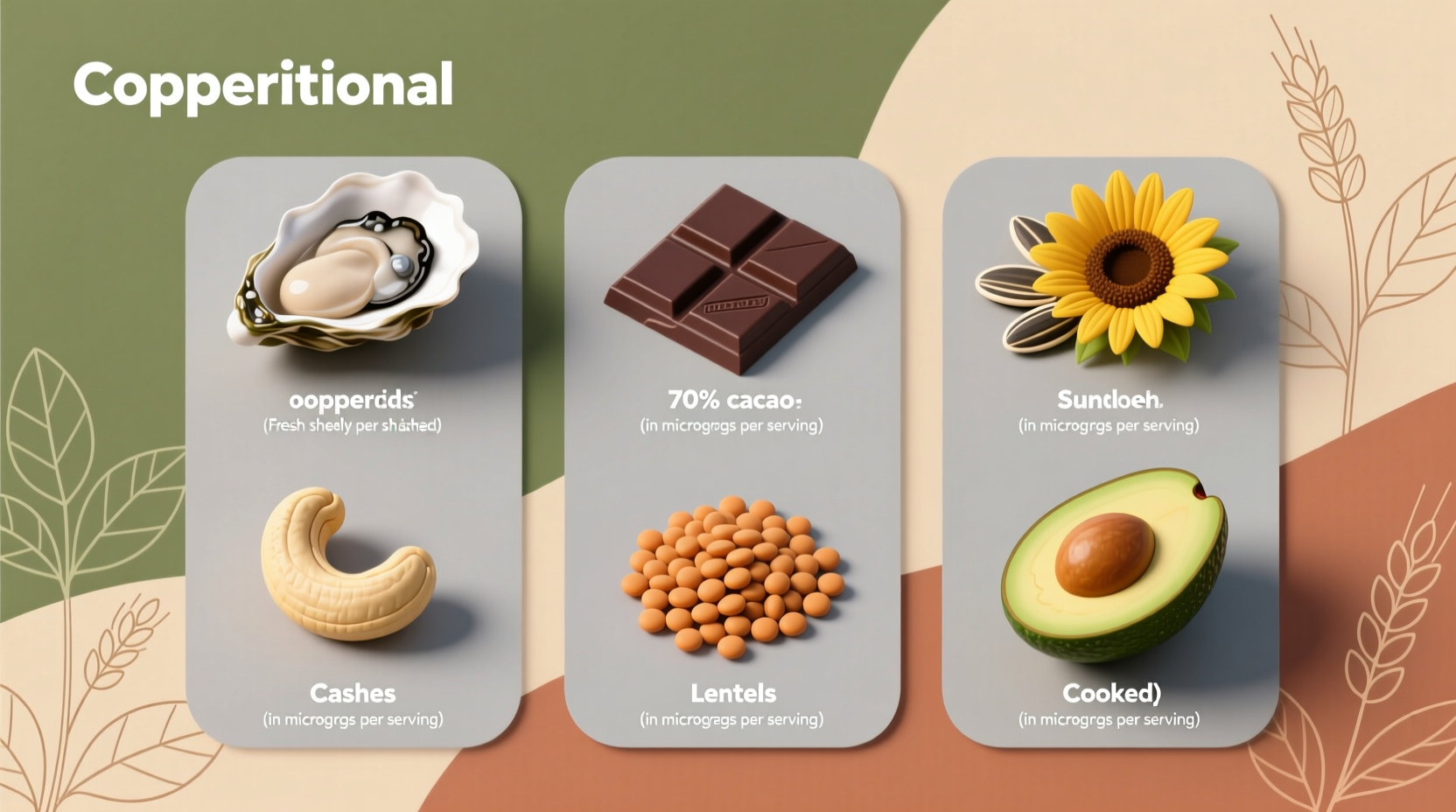 what foods are rich in copper