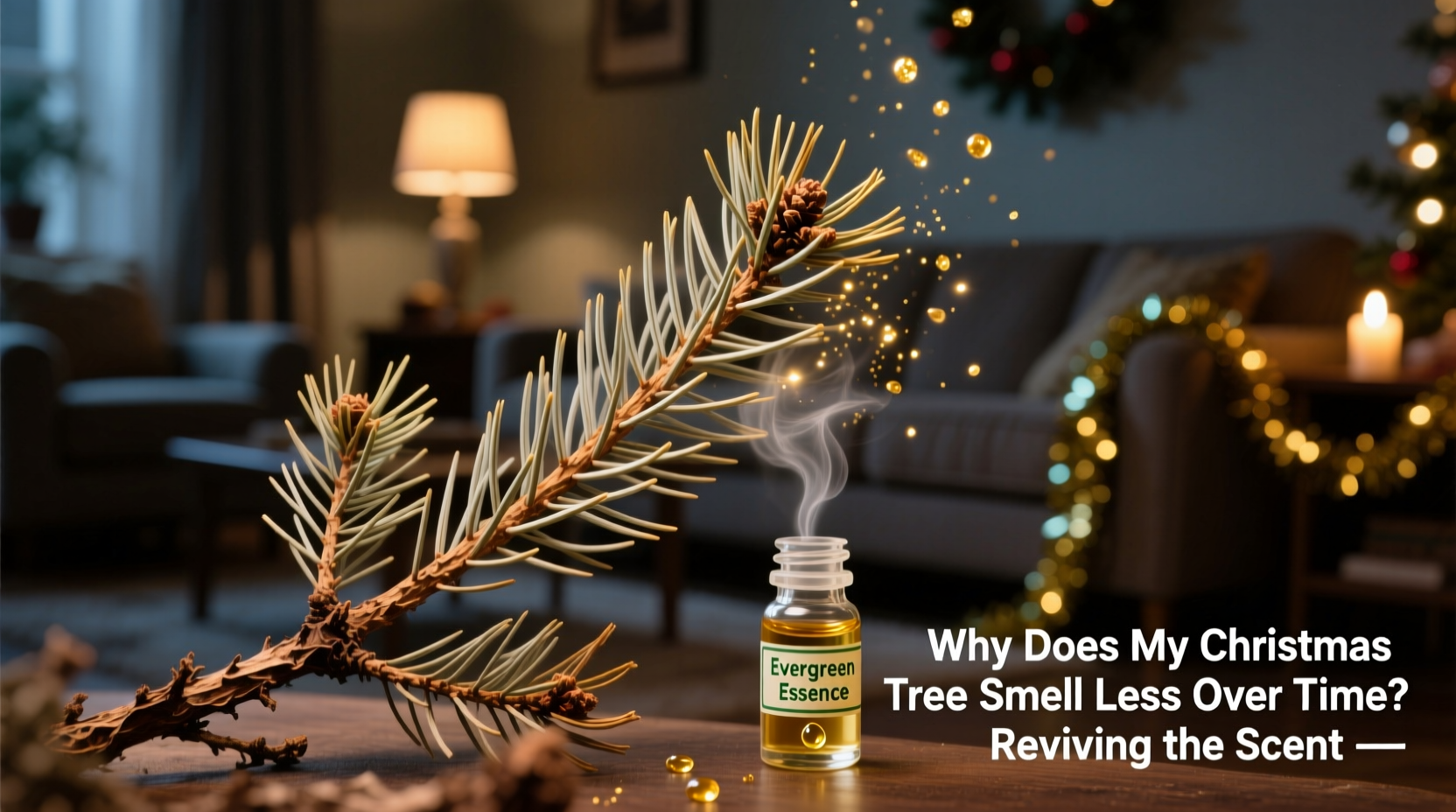 why does my christmas tree smell less over time reviving the scent