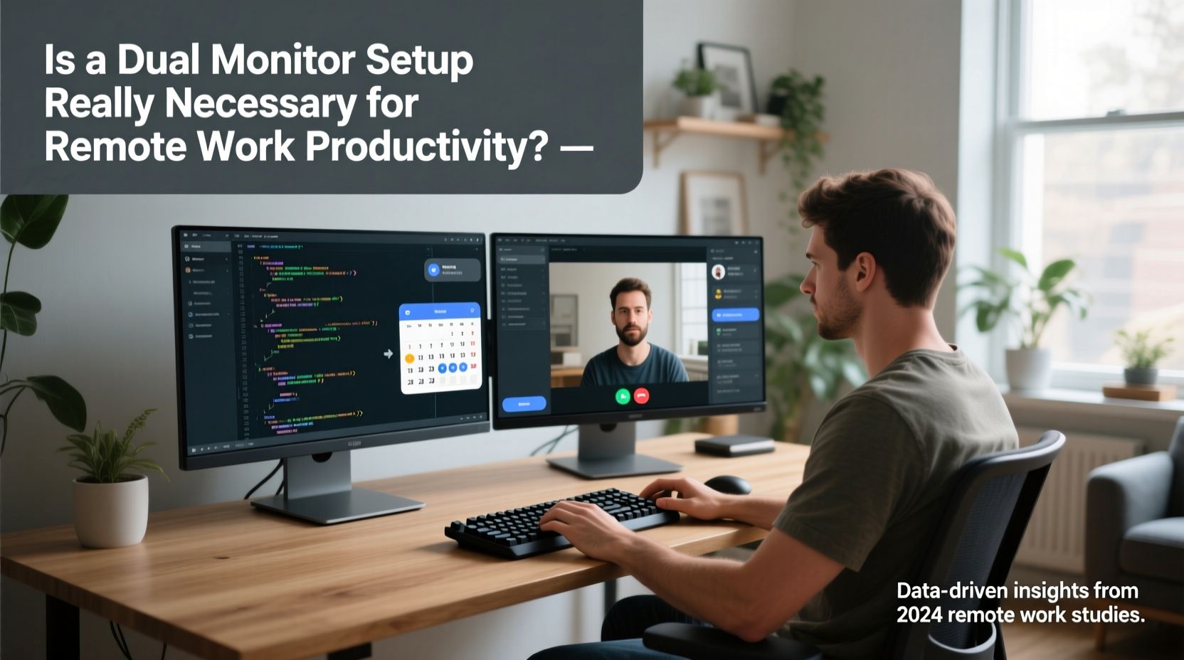 is a dual monitor setup really necessary for remote work productivity