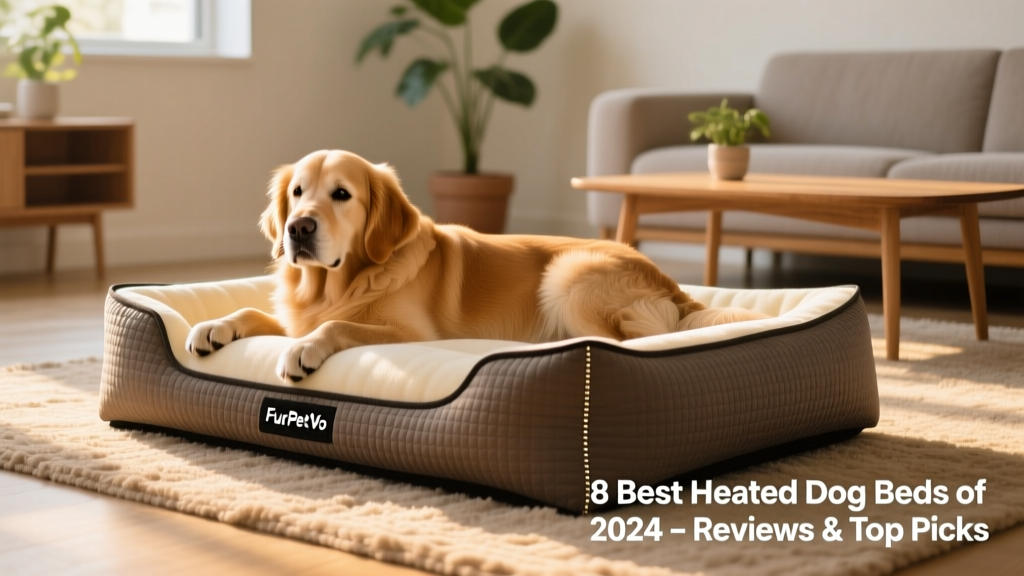 Side view of the FurPetVo OrthoTemp bed showing its thick foam core and textured outer shell