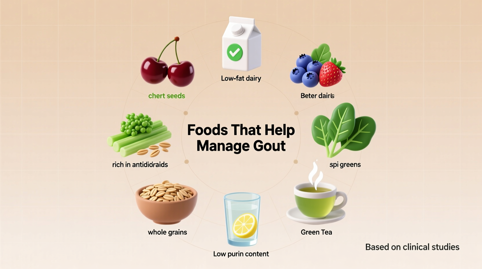 what foods help gout