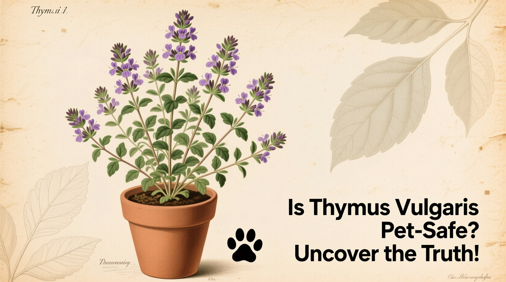 Is Thymus Vulgaris Pet-Safe? Uncover the Truth!