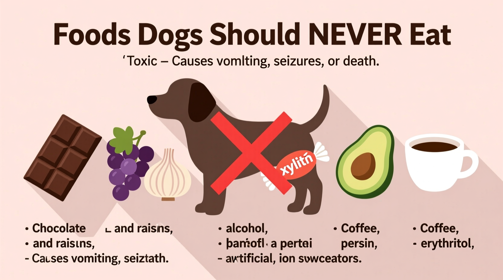 what foods can dogs not have