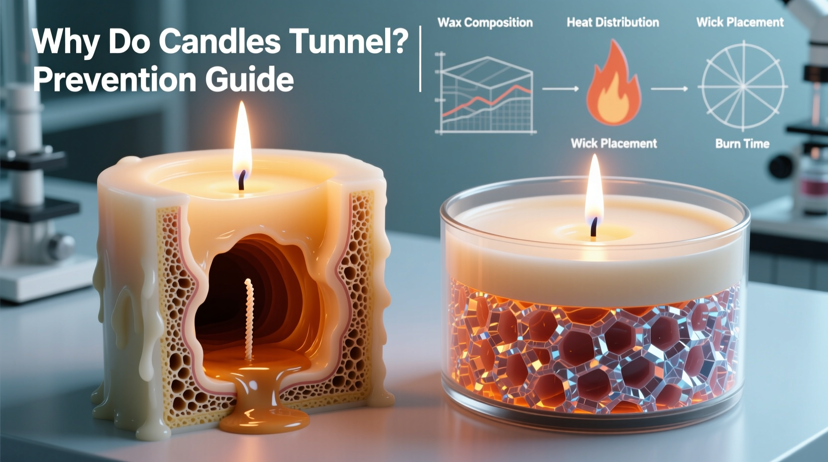 why do some candles tunnel while others burn evenly and how to prevent it