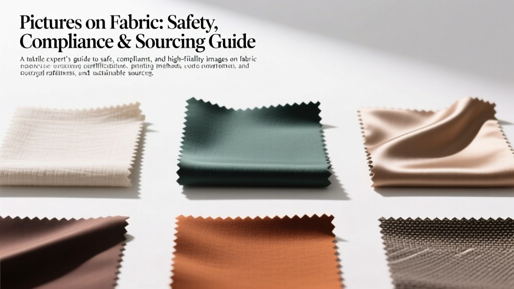 Pictures on Fabric: Safety, Compliance & Sourcing Guide