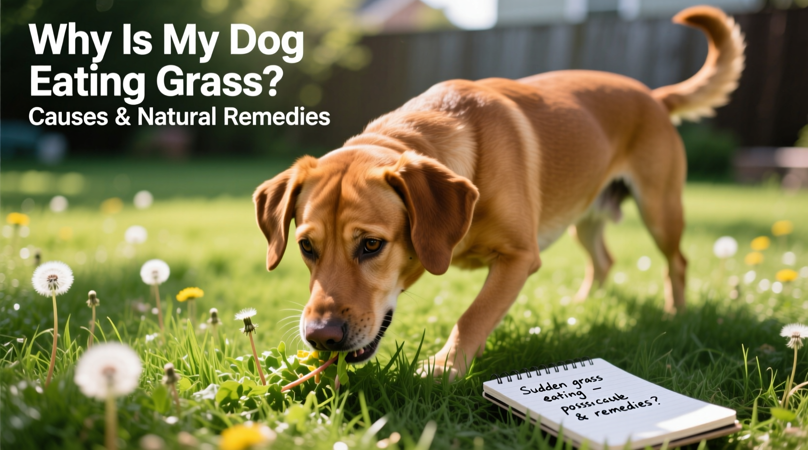 why is my dog eating grass sudden causes and natural remedies