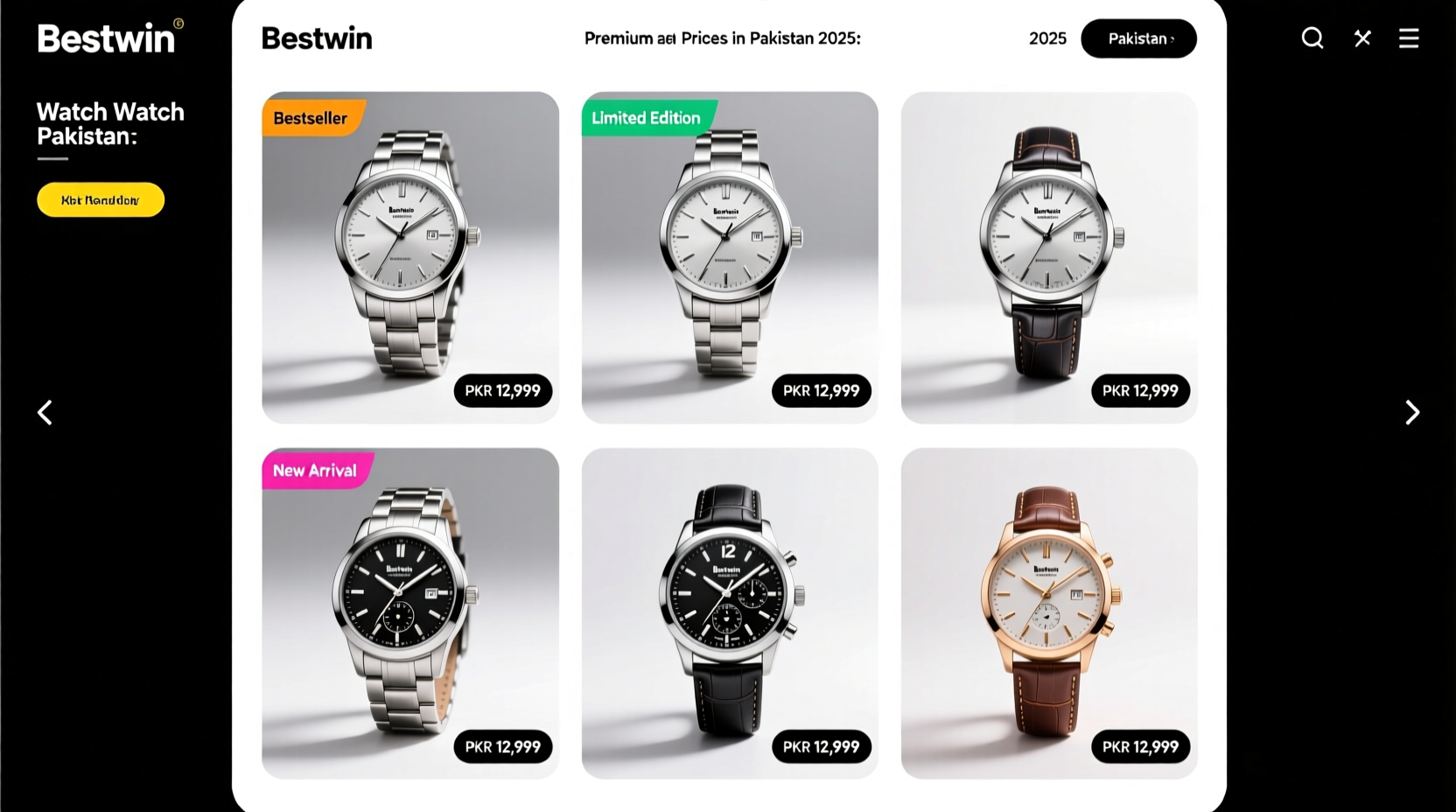 best win watch price in pakistan