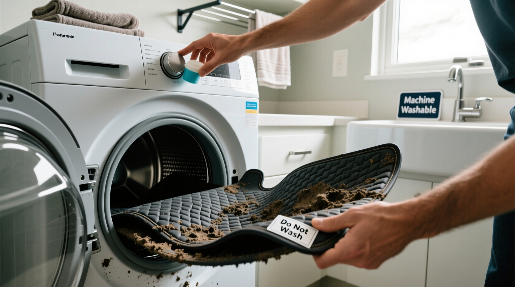 can you wash car mats in the washing machine