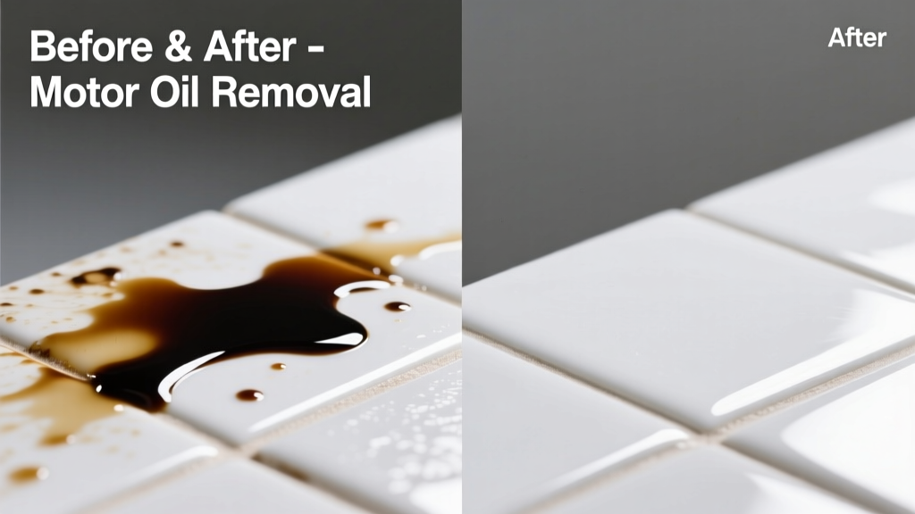 How to Remove Motor Oil from Porcelain Surfaces