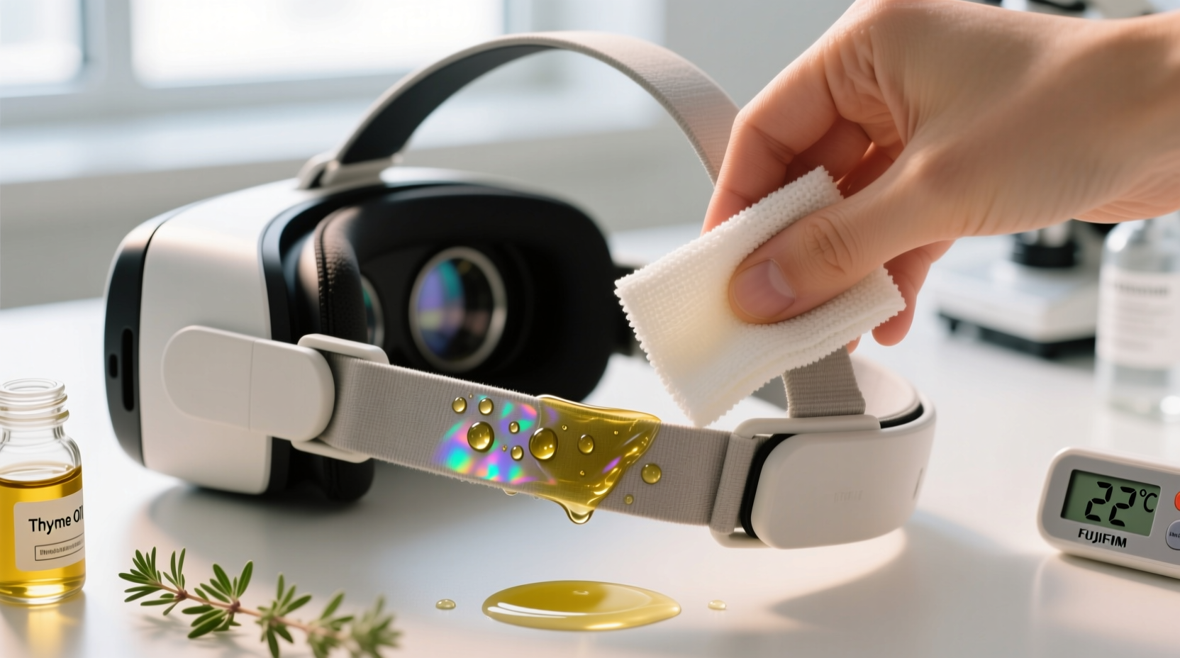 eco friendly vr headset disinfection