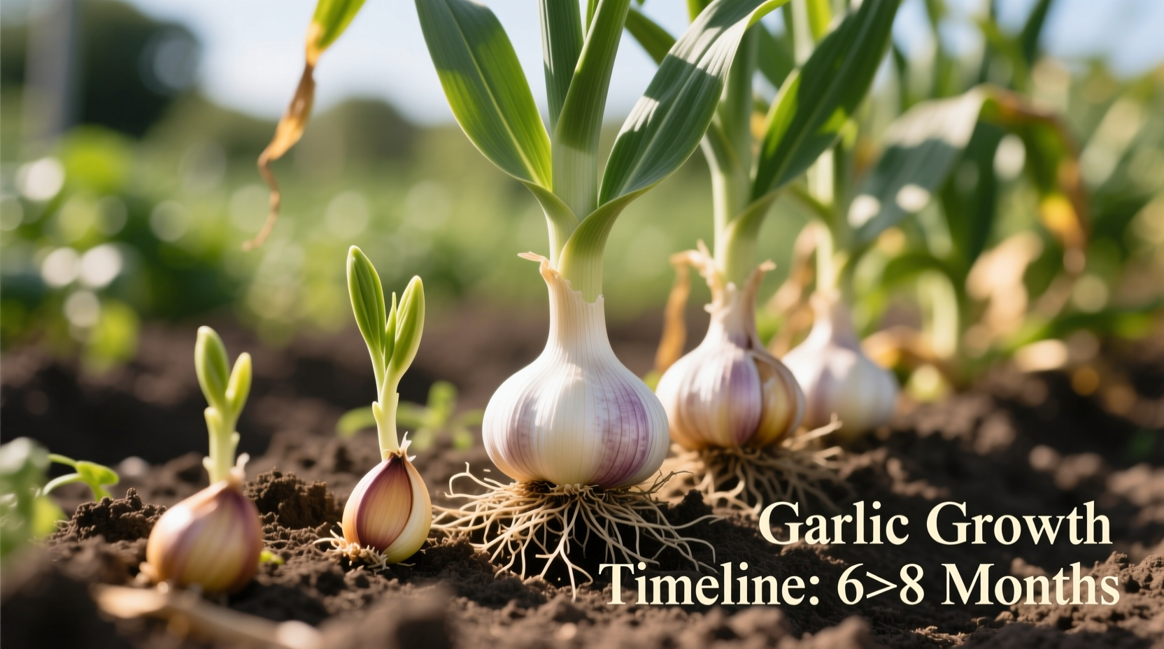 how long does it take to grow garlic
