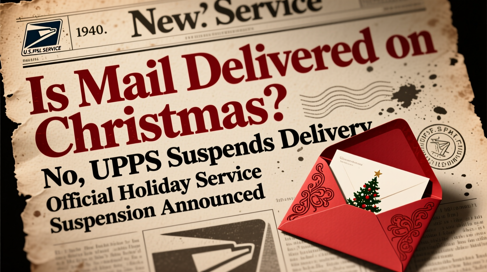 is mail delivered on christmas