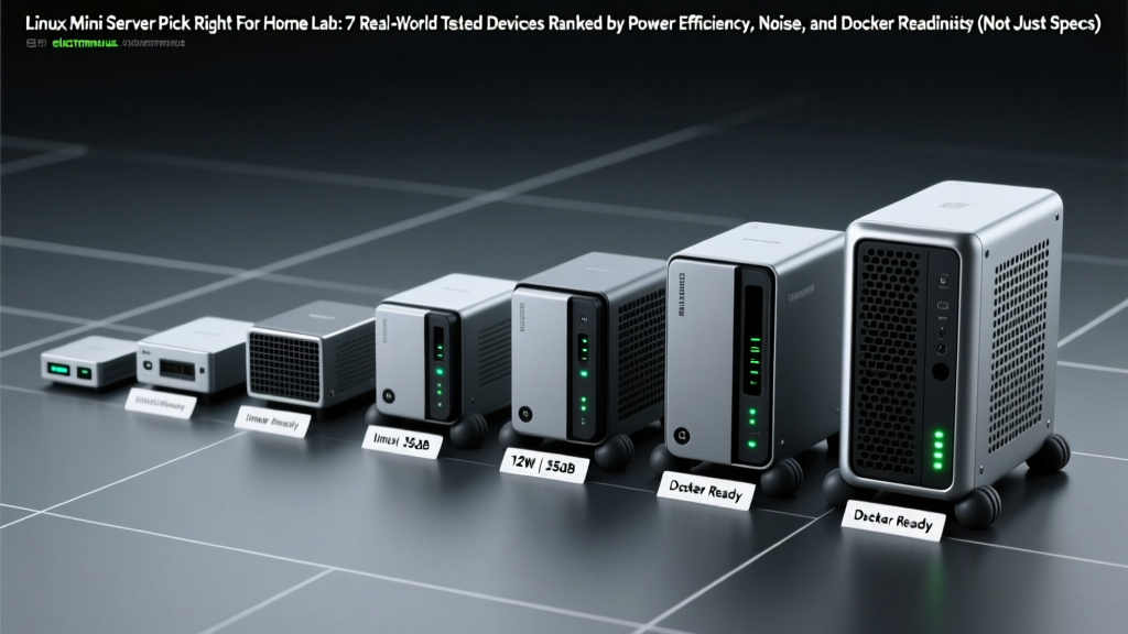 Linux Mini Server Pick Right For Home Lab: 7 Real-World Tested Devices Ranked by Power Efficiency, Noise, and Docker Readiness (Not Just Specs)