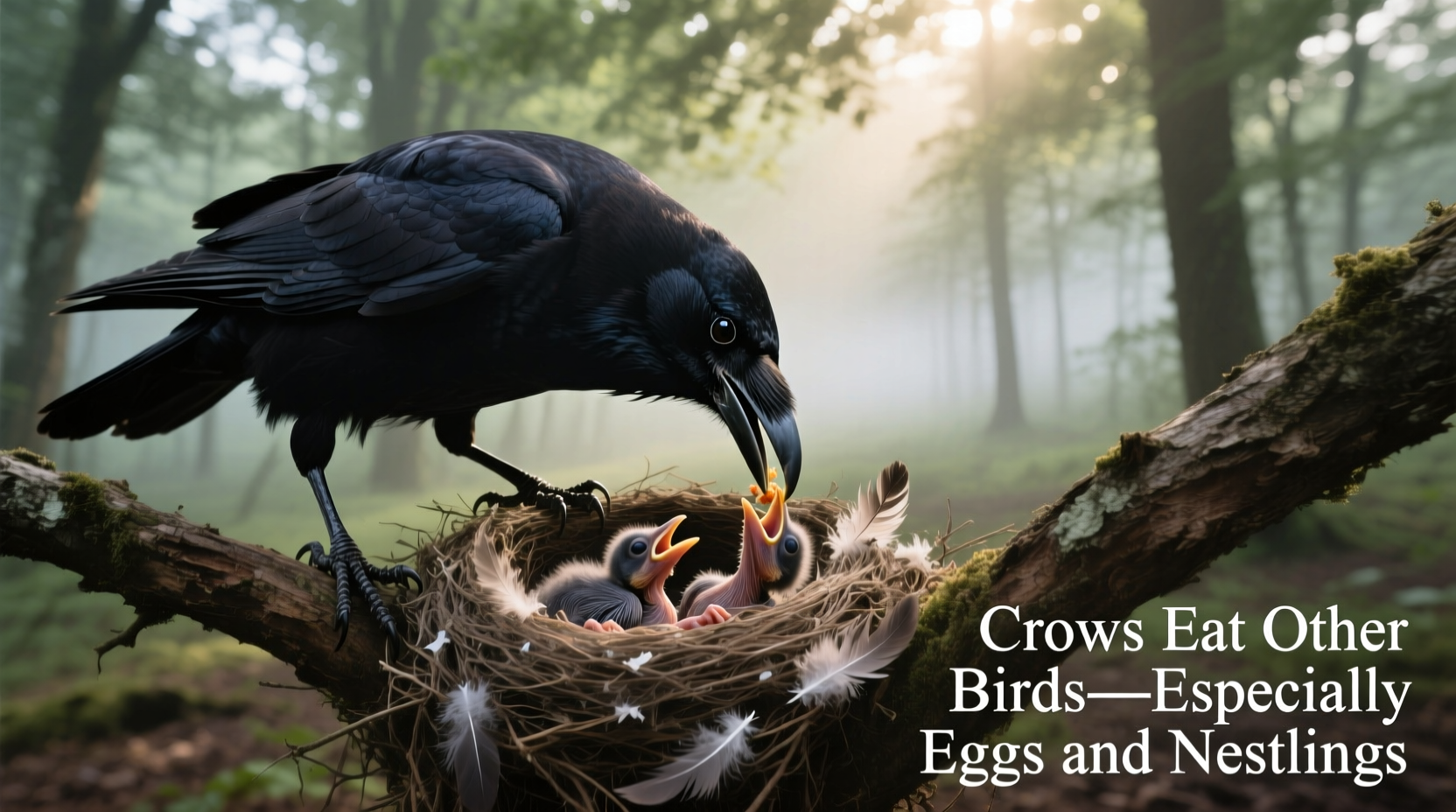 do crows eat other birds