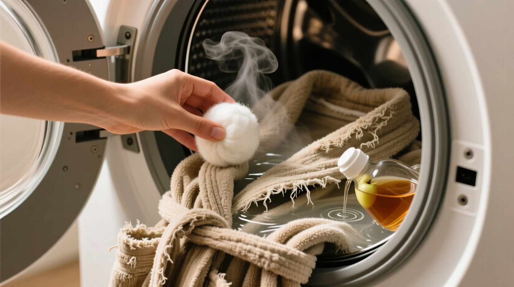 how to restore fluffiness to bathrobes